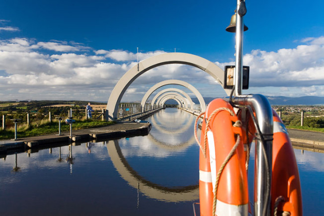 falkirk wheel skotsko scotland 24 Falkirk Wheel + Union Canal, Skotsko